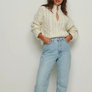 NA-KD CABLE KNIT SWEATER - WORN ONCE